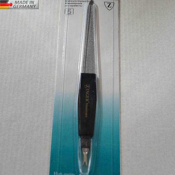 Металлическая пилка (10 см) + триммер GERMANY, # 8106-1