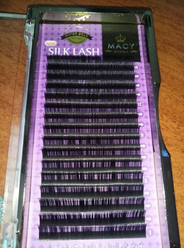 Ресницы MACY - SILK LASH: С/0,10 * 9 мм (Корея)