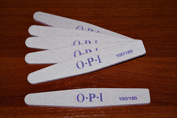 Пилка серая OPI (ромб), 100/180 грит