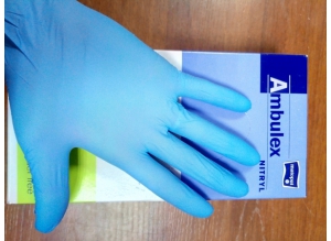 Перчатки нитриловые "Ambulex" размер M, 1 пара
