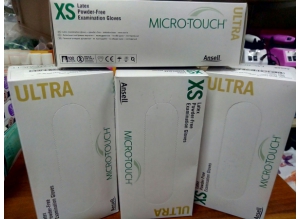Перчатки нитриловые "Micro-Touch" (прозрачные), размер XS, 50 пар