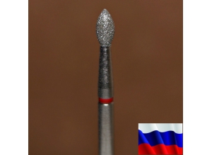 Алмазная фреза "ПОЧКА" (красная), d=2,5 мм