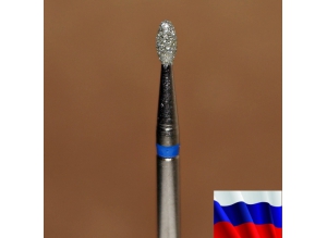 Алмазная фреза "ЯЙЦО" (синяя), d=1,8 мм