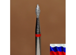 Алмазная фреза "ПОЧКА" (красная), d=1,8 мм