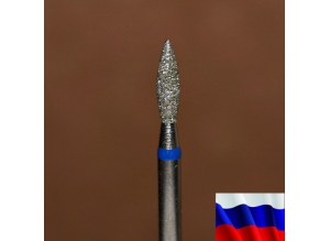 Алмазная фреза "ПЛАМЯ" (синяя), d=2,3 мм