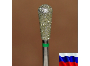 Алмазная фреза "ГРУША" (зеленая), d=5,0 мм