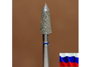 Алмазная фреза "ТОРПЕДА" (синяя), d=4,0 мм