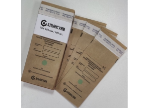 Крафт-пакеты для стерилизации "Альянс Хим", 75*150 мм, 100 штук