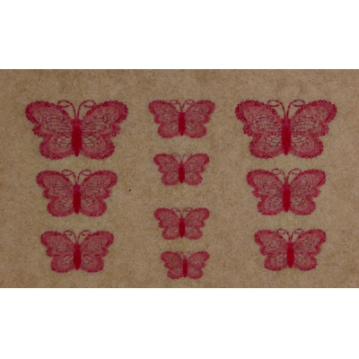 Фотодизайн для ногтей "Розовые бабочки", s030