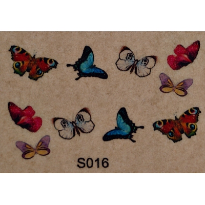 Фотодизайн для ногтей "Бабочки", s016